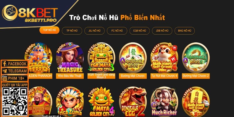8KBET - Trải Nghiệm Giải Trí Trực Tuyến Đẳng Cấp Quốc Tế 19 8KBET không ngừng hợp tác với những nhà phát triển danh tiếng