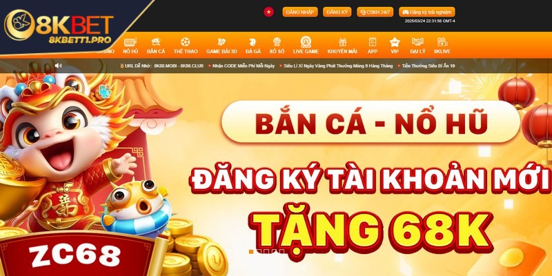 Đăng ký 8KBET đơn giản để bước vào thế giới giải trí 1 Khi đăng ký 8KBET, bạn sẽ được hưởng một loạt khuyến mãi